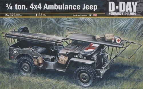 Italeri 0326  1/4 Ton. 4x4 Ambulance Jeep 1/35