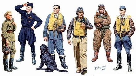 Masterbox 03201 Famous Pilots Of WWII 1/32