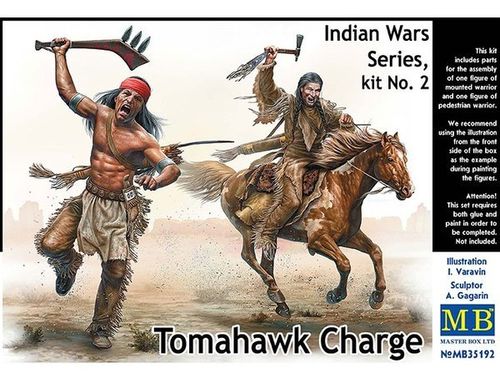 Masterbox 35192 Indian Wars Series, Kit no2 Tomahawk Charge 1/35