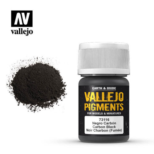 Vallejo 73116 Pigment Carbon Black (smoke black) 35 ml