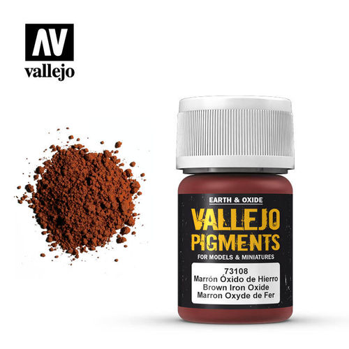 Vallejo 73108 Pigment Brown Iron Oxide