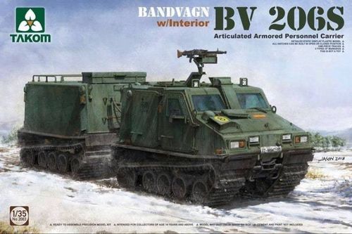 Takom 2083  Bandvagn BV 206S Articulated Arm. Per. Car 1/35 #ACATAK2083