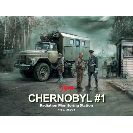 ICM 35901 Chernobyl #1 Radiation Monitoring Station 1/35