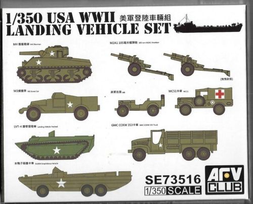 AFV 73516 USA WWII Landing Vehicle Set 1/350