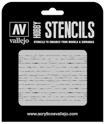Vallejo Stencil Wood Texture 1 1/35