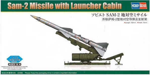 HobbyBoss SAM-2 Missile with Launcher Cabin  1/72