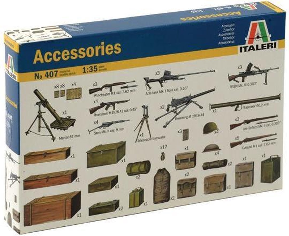 Italeri 0407 Militaire accessoriesset 1/35