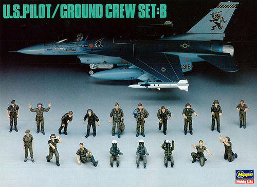 Hasegawa 36005 U.S. PILOT/GROUND CREW SET B 1/48
