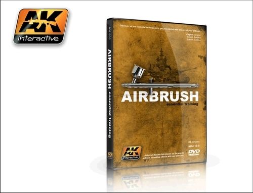 AK-Interactive 653 Airbrush Essential Training (60 minutes DVD movie)