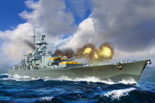 Trumpeter 06736 German Gneisenau Battleship 1/700