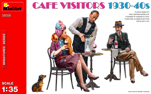 MiniArt 38058 Cafe Visitors 1930-40s 1/35