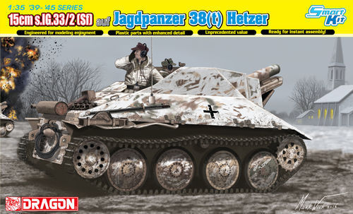 Dragon 6489 15cm s.IG.33/2(Sf) auf Jagdpanzer 38(t) Hetzer - Smart Kit 1/35