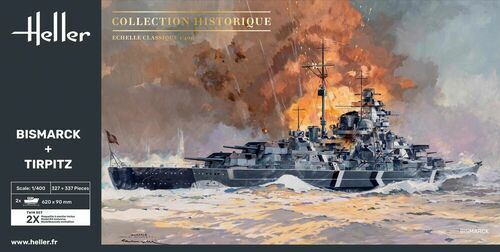 Heller 85078 Bismarck And Tirpitz Twinset 1/400 (2 in 1!)
